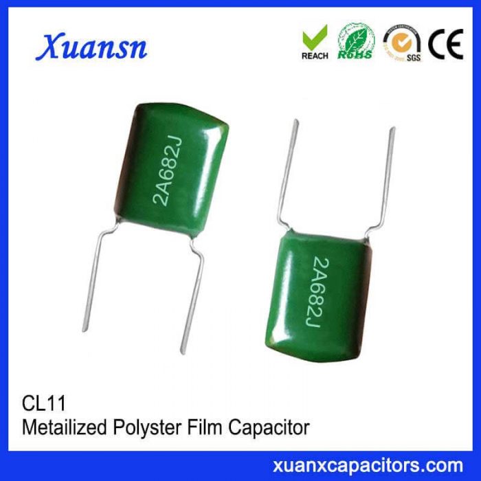 CL11 682J100V green polyester capacitor