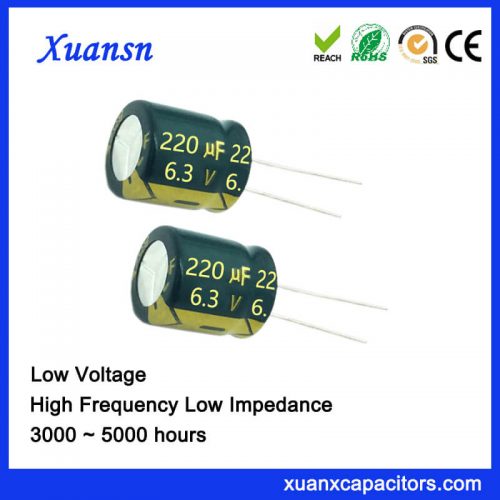 New electrolytic capacitor 220uf 6.3v