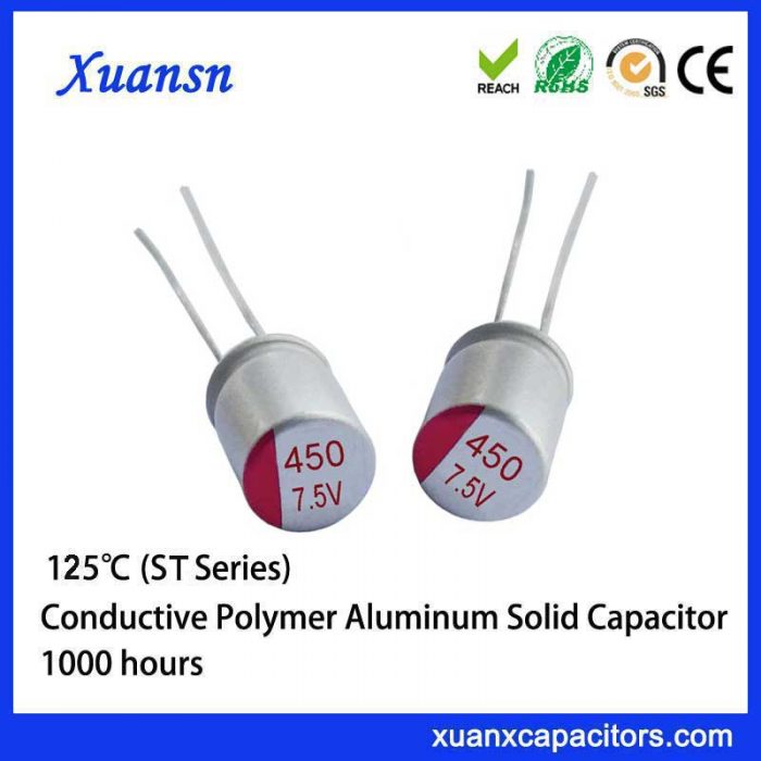 solid conductive molecular capacitor