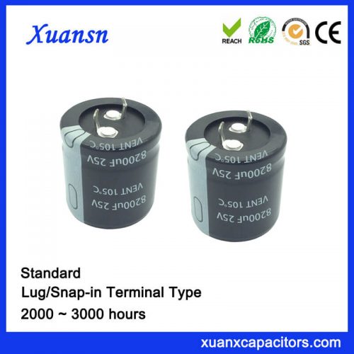 8200UF 25V Standard Snap In Capacitor